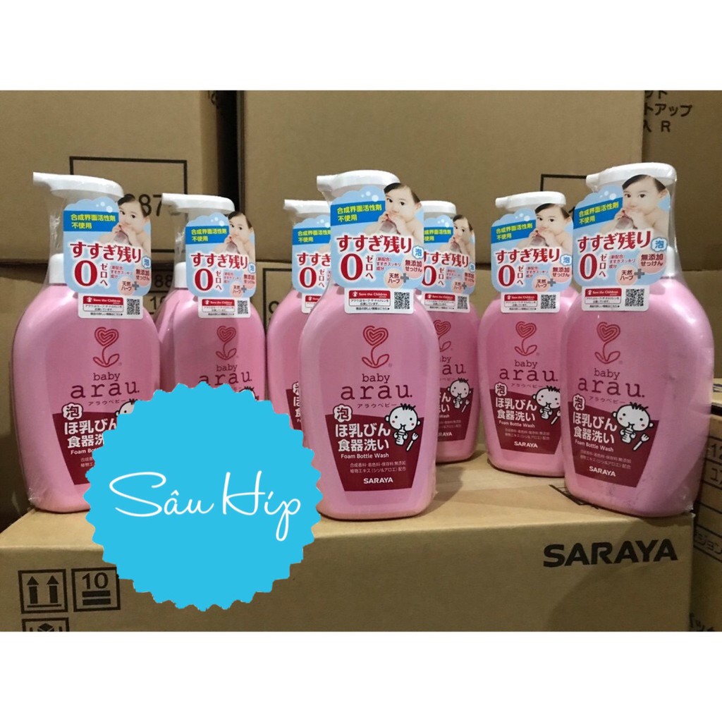 NƯỚC RỬA BÌNH ARAU BABY NHẬT BẢN CHAI 500ml