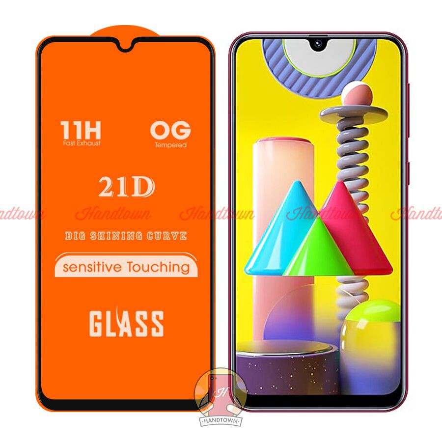 Kính Cường lực Samsung Galaxy M11 / M21 / M31 / M41 màn hình 21D Handtown SIÊU BỀN