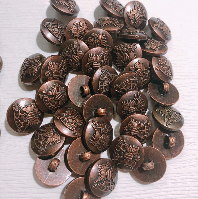 10 Nút Ao,Khuy áo,cúc áo huy hiệu 3 màu