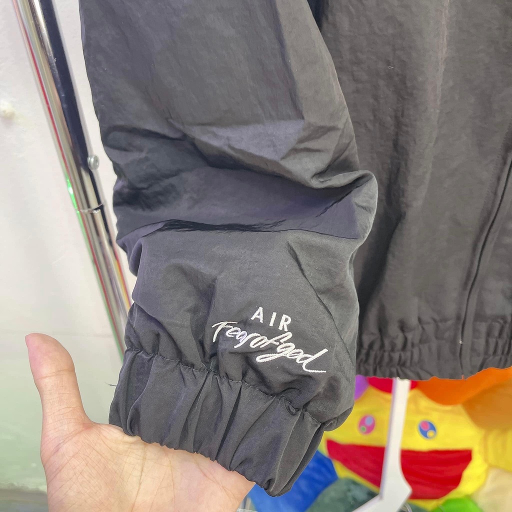 Áo khoác Fear of God NRG Warm-Up Basketball Jacket Black, áo khoác FOG NBA