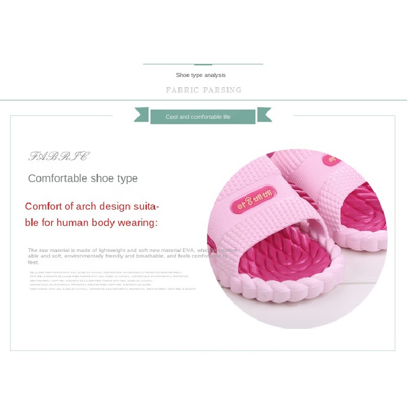 【Deodorant Soft Anti-Slip】Slippers Female Summer Home Massage Bathroom Indoor Couple Slipper Men and Women