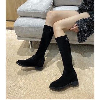 Boot lửng chất da lộn lót nỉ siêu mềm
