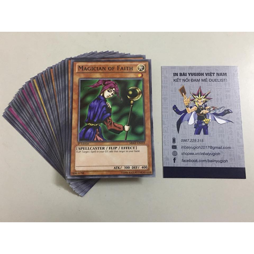 Ngẫu nhiên 30 lá Yugioh in - Không chọn lá