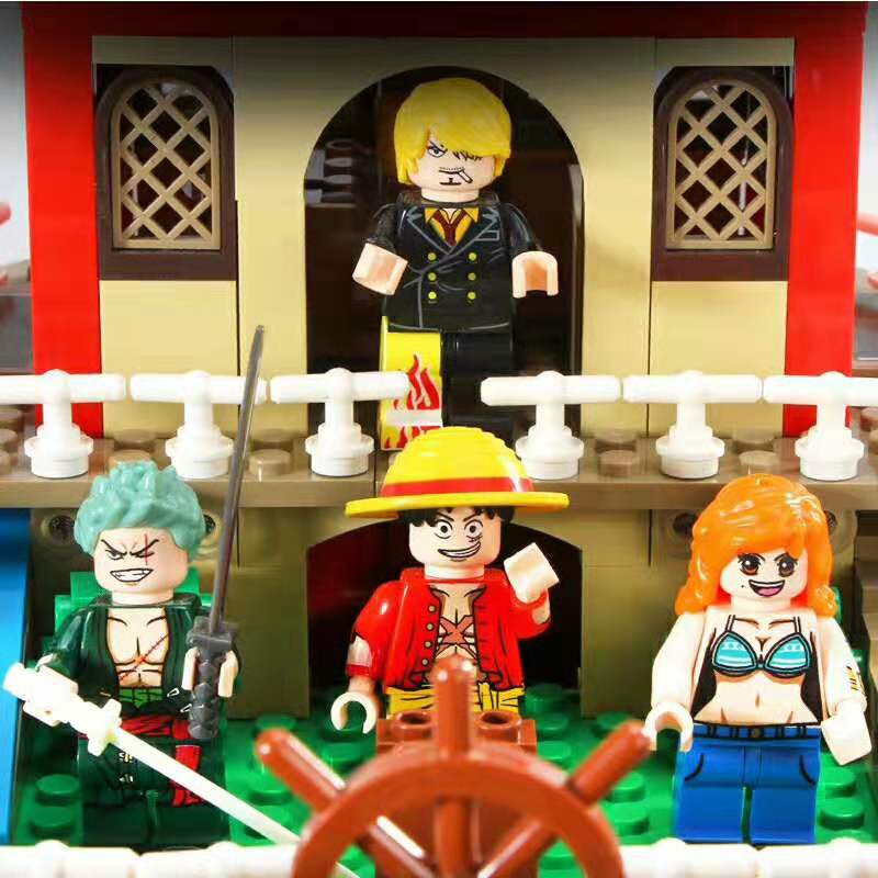 Lắp ghép Mô hình One Piece Thousand Sunny Xếp hình Thuyền Đảo Hải Tặc Sheng Yuan SY 6298 Quà Cho Bé Trai