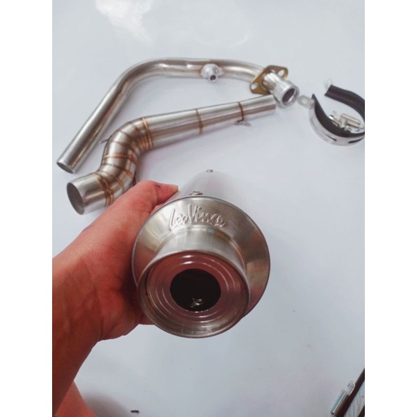 Pô leovince full cổ 2 khúc inox ex 150.