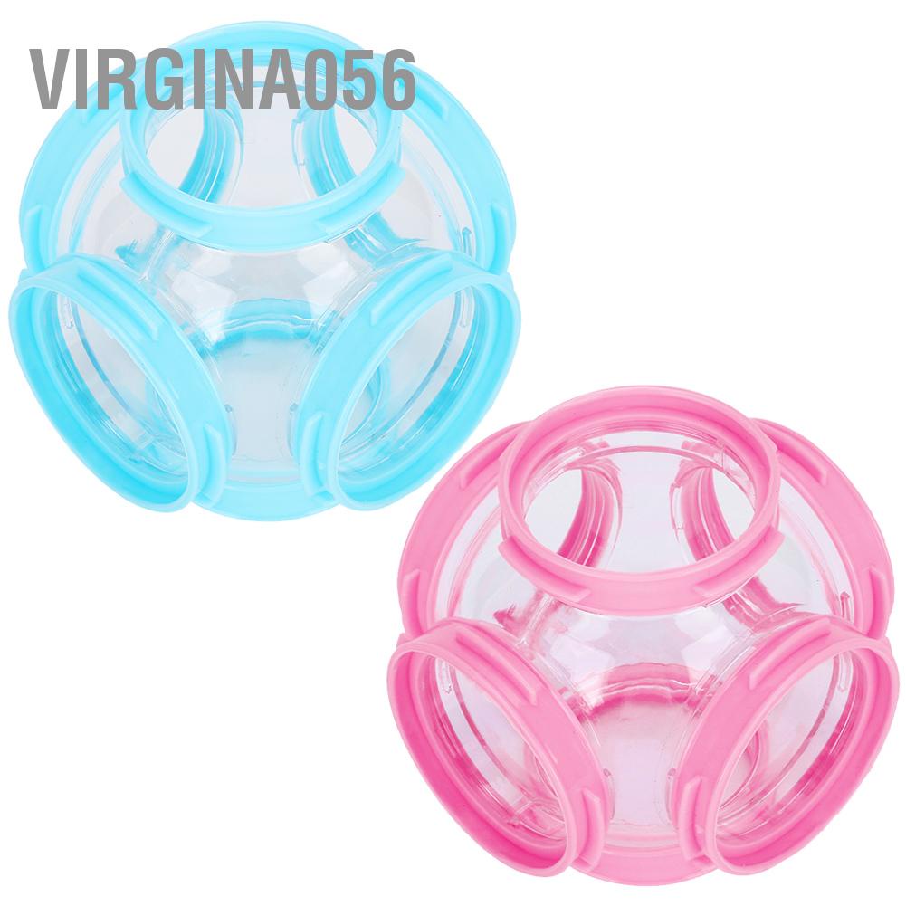 Virgina056 2Pcs Hamster External DIY Pipeline Tunnel Fittings Tube Exercise Cage Training Line Accessories