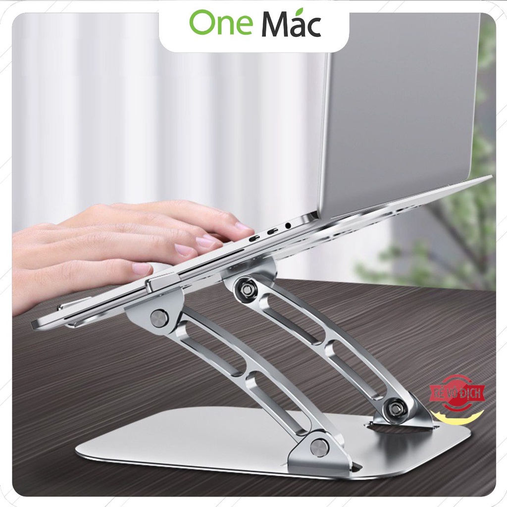 T602 Giá đỡ nâng laptop stand nhôm  một chân, chỉnh góc nghiêng và hỗ trợ tản nhiệt máy tính xách tay.