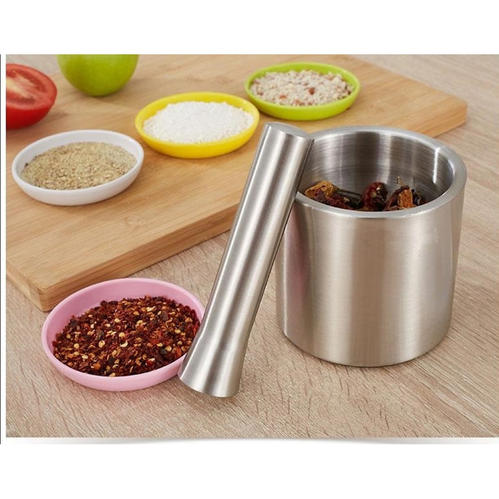 Bộ cối chày inox 304 (size 10cm * 9cm)