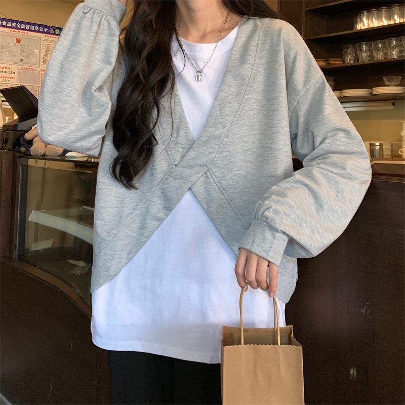 Áo sweatshirt phong cách Hàn Quốc thời trang mùa thu độc đáo dành cho nữ