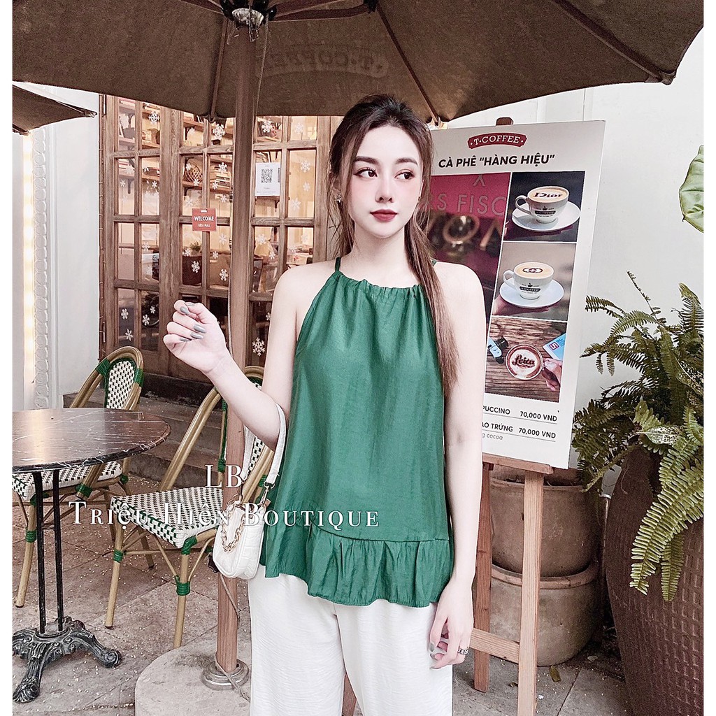 Set đồ nữ cá tính, set quần lửng áo dây đi chơi sang chảnh mùa hè đẹp 8A00085