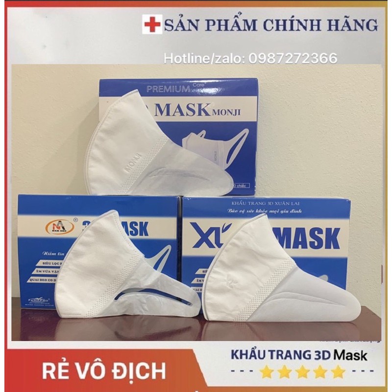 khẩu trang 3D MASK công nghệ Nhật Bản- hàng công ty chính hãng