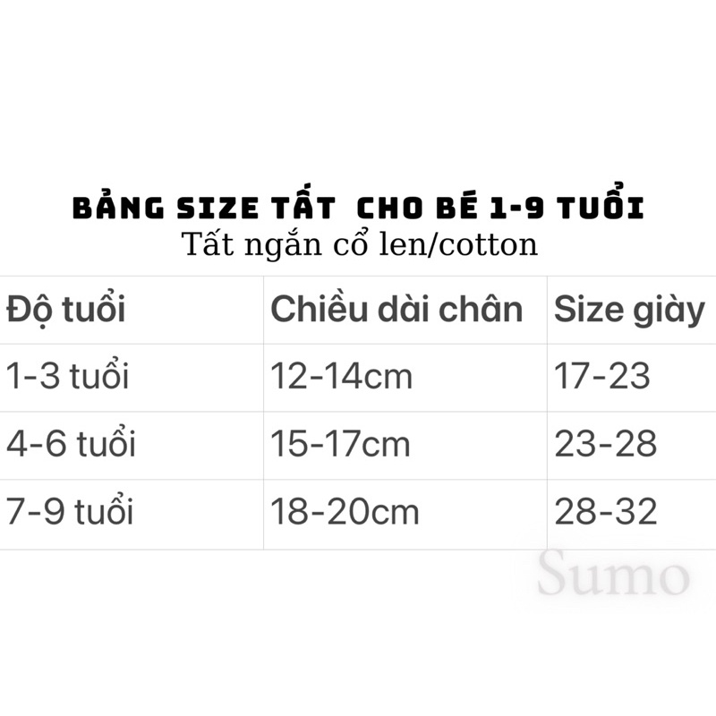 Tất ngắn cổ chất cotton siêu mịn lì dệt kim hình/trơn cho bé 1-9 tuổi, . Kèm ảnh thật