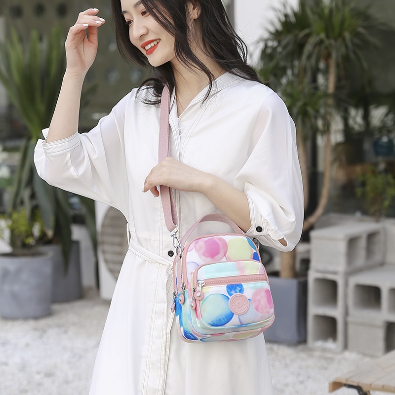 Túi Đeo Vai Bằng Vải Nylon Phong Cách Mới Nhiều Ngăn Đựng Đồ Thời Trang Cho Nữ