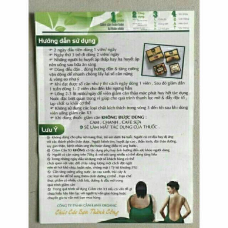 Giảm cân Đông Y Mộc Linh X3 kèm 1 hộp detox ban đêm chính hãng mẫu mới