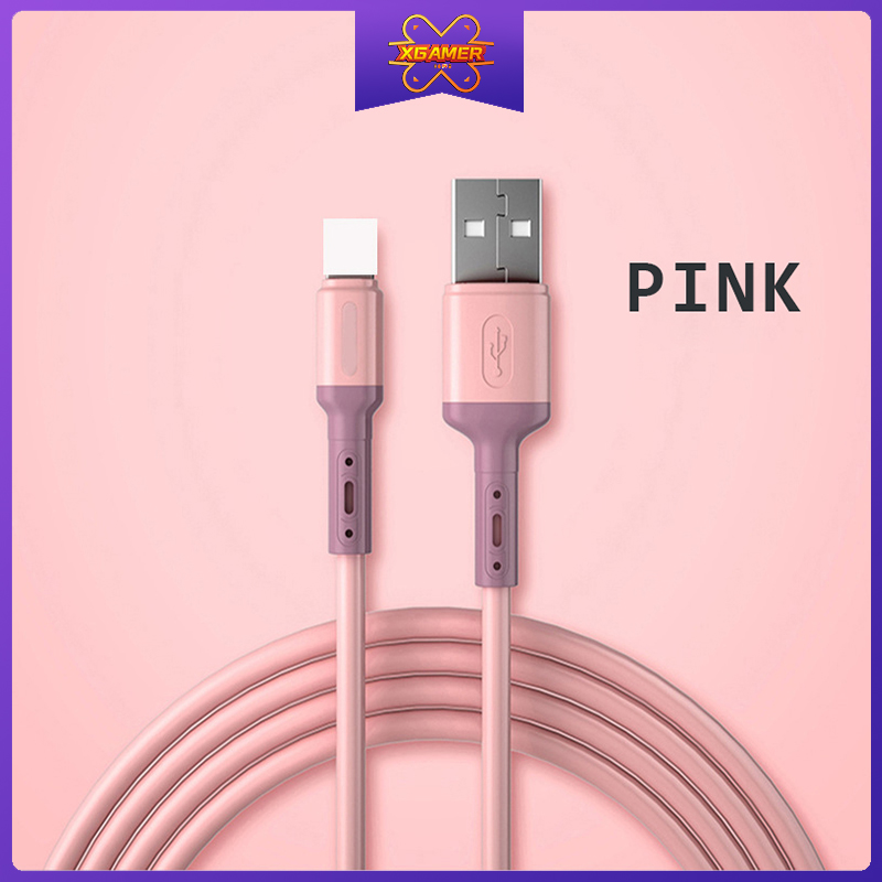 [Ready Stock]High-quality Lightning Super Fast Muticolor 1M 2M Charging Cable For Type-C,Micro USB,Apple and Android Phone