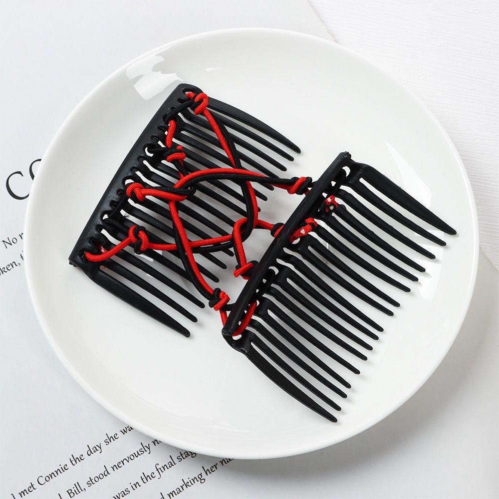 PISTA Lược Cài Tóc Màu Đen / Cà Phê Ma Thuật Cho Nữ