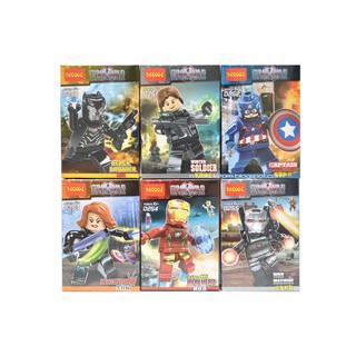 Mô hình lắp ráp Non Lego Super Hero Civil War 0250-0255 ( 6 hộp )