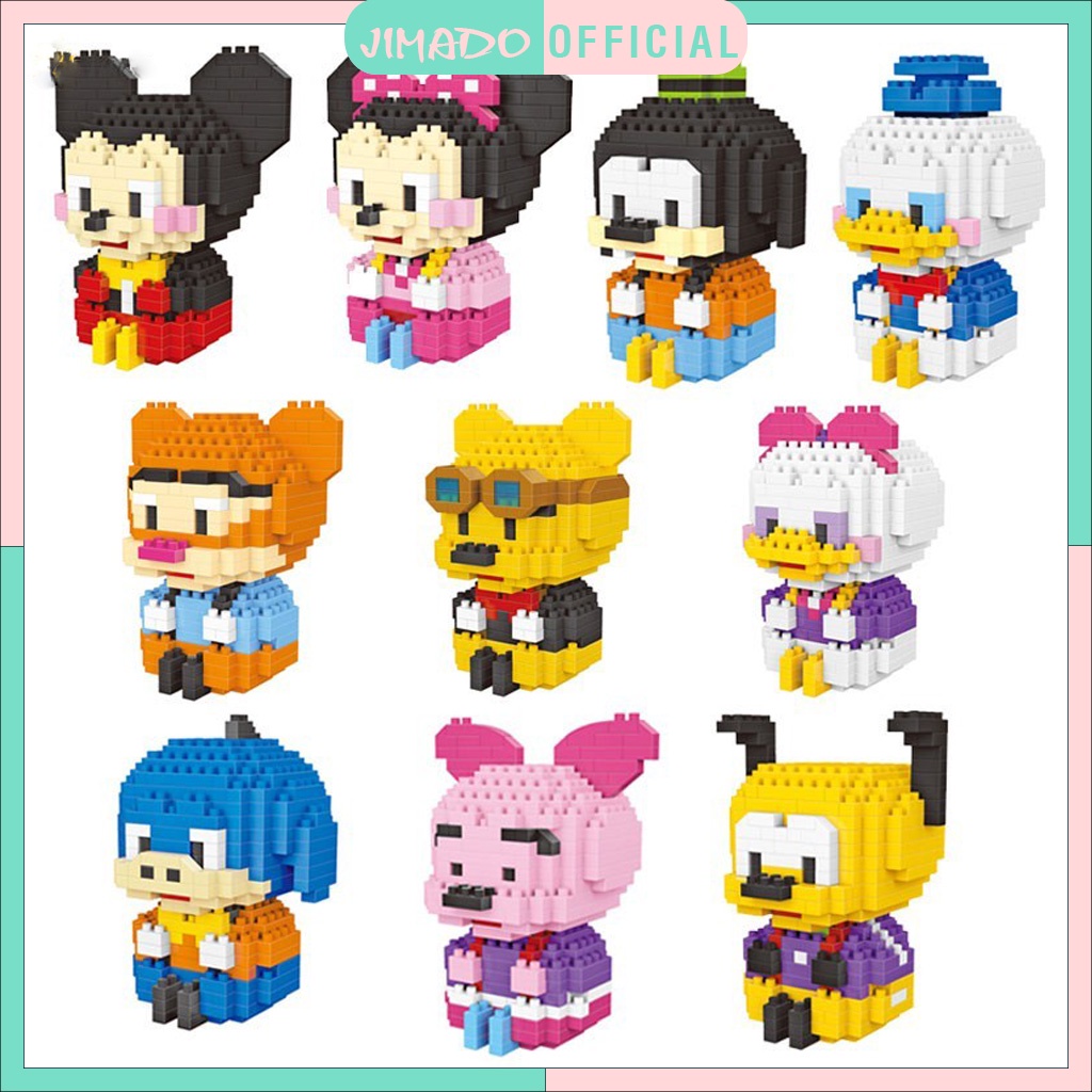 Đồ chơi lego xếp hình cho bé trai bé gái các nhân vật hoạt hình dễ thương JIMADO SA281