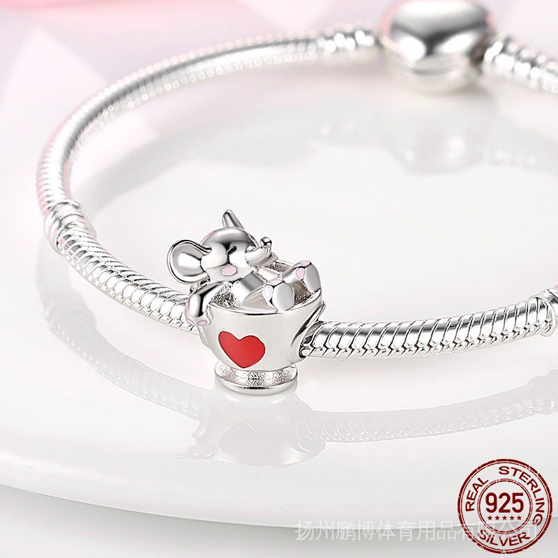 Mặt Dây Chuyền Bạc 925 Hình Dấu Chân Động Vật
