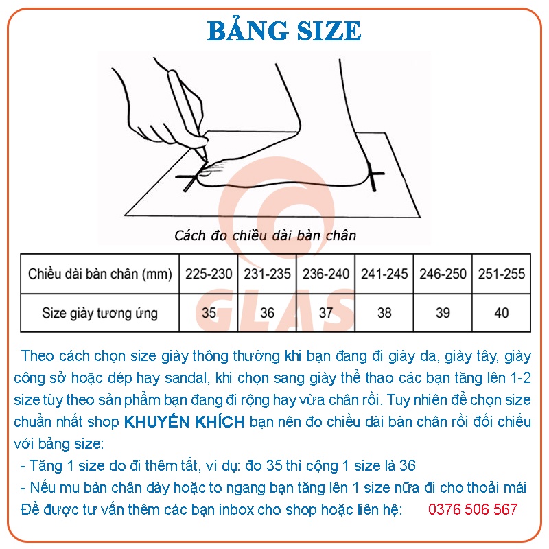 Giày Thể Thao Nữ Kiểu Dáng Hàn Quốc Đế Cao Su Đúc Đàn Hồi Siêu Êm - GL625