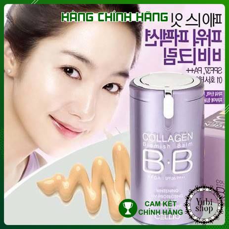 [HÀNG AUTH] KEM NỀN BB COLLAGEN CELLIO - HÀN QUỐC - KEM NỀN CELLIO COLLAGEN BLEMISH BALM BB SPF 40 PA+++ - New