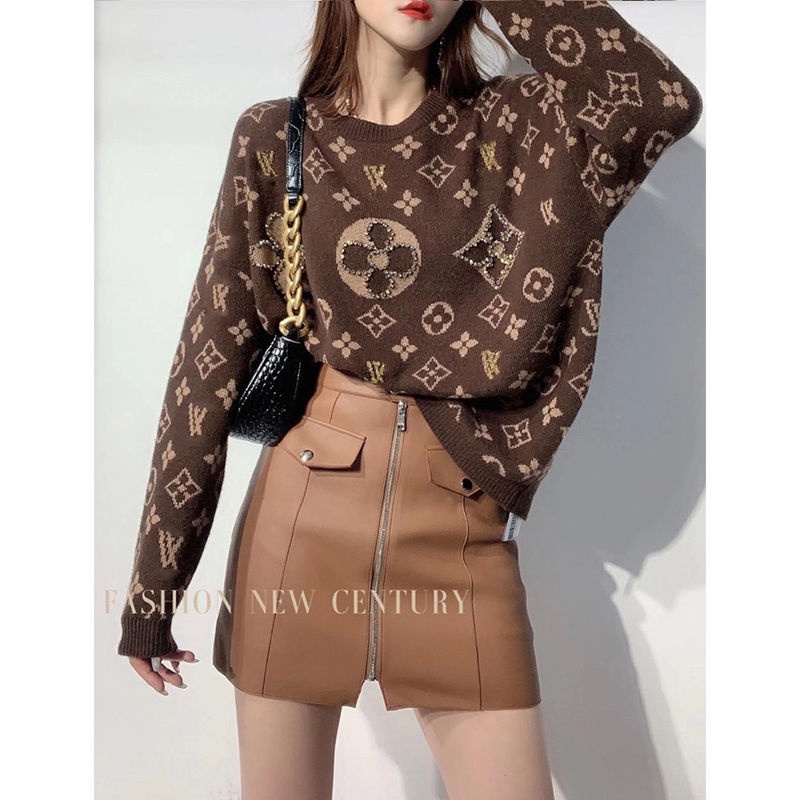 Áo sweater tay dài vải dày mềm in chữ phong cách đường phố thời trang cho nữ