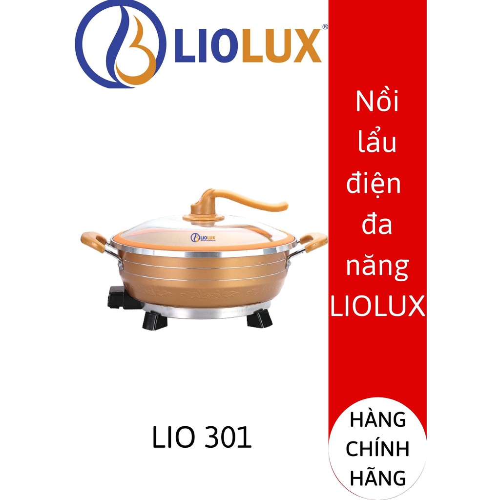 NỒI LẨU ĐIỆN LIOLUX - Nồi lẩu chống dính đa năng 6L