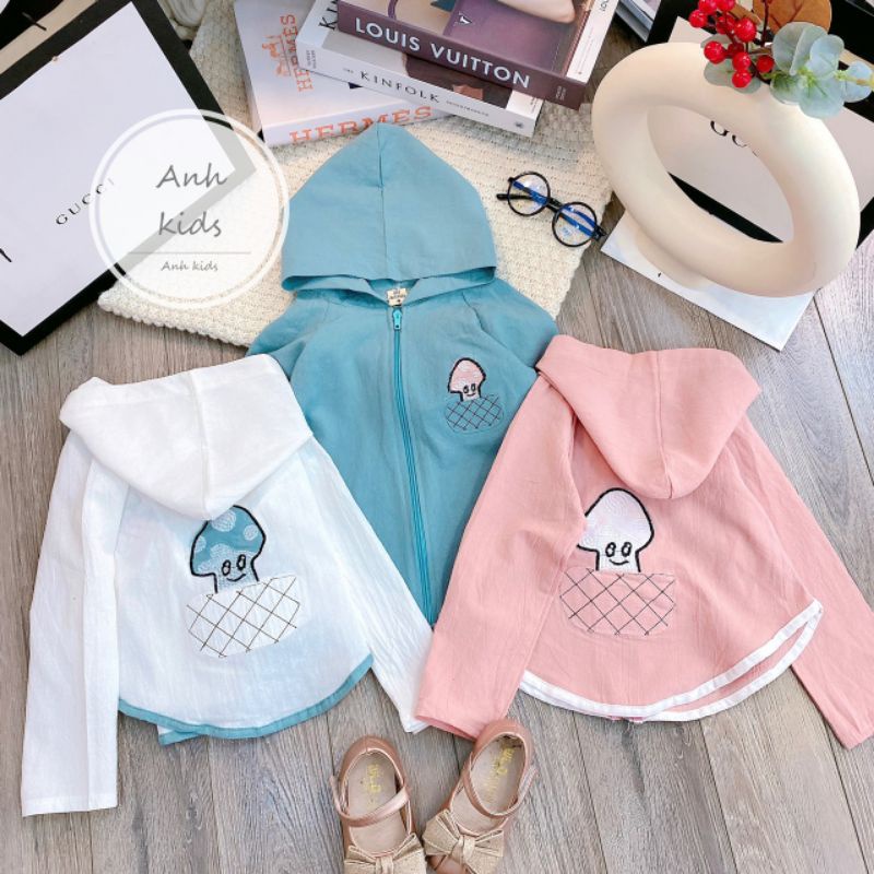 áo khoát chất đũi mịn đẹp cho bé