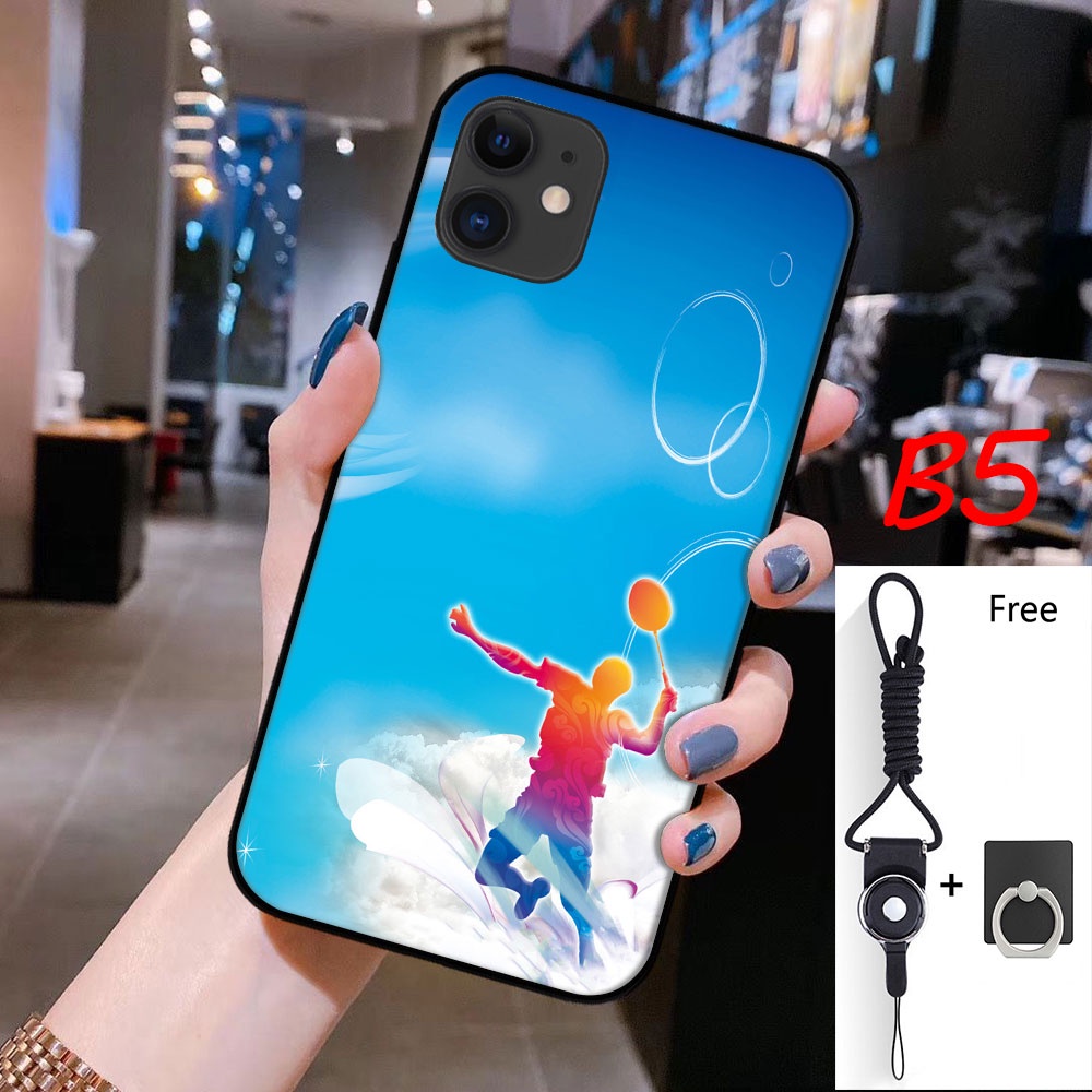 Ốp Điện Thoại Kèm Dây Đeo Và Nhẫn Đỡ Cho iphone 11 pro max 12 pro max 12 mini 13 pro max