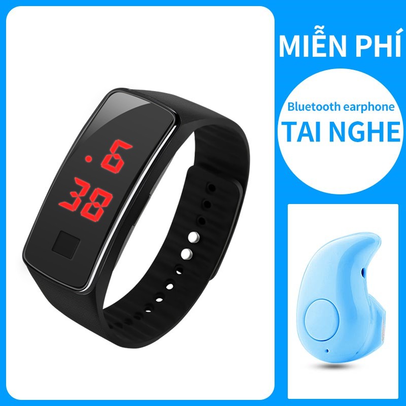 【Tai nghe bluetooth miễn phí】Đồng hồ thời trang nam nữ LED cực đẹp, phong cách Hàn Quốc, cá tính, nhiều màu dể dàng phối