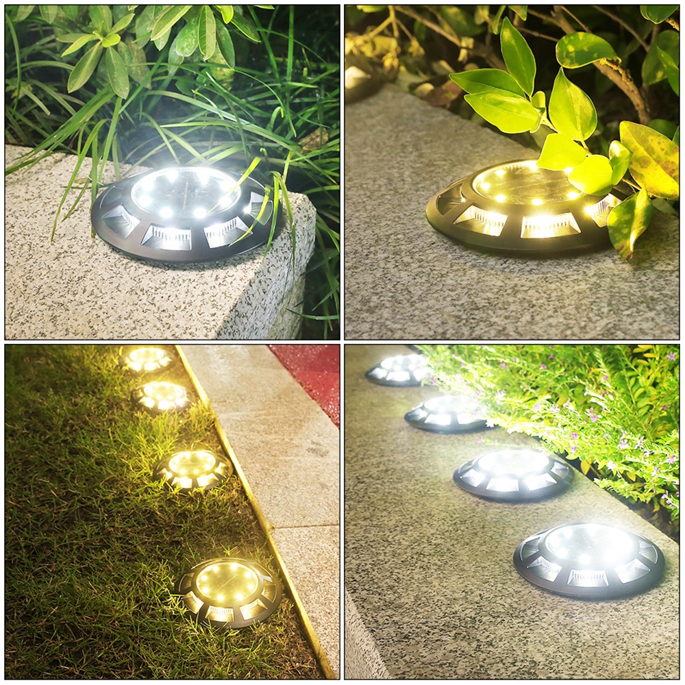 Đèn Led 16 Bóng IP65 Chống Thấm Nước Sử Dụng Năng Lượng Mặt Trời Dùng Trang Trí Lối Đi Sân Vườn