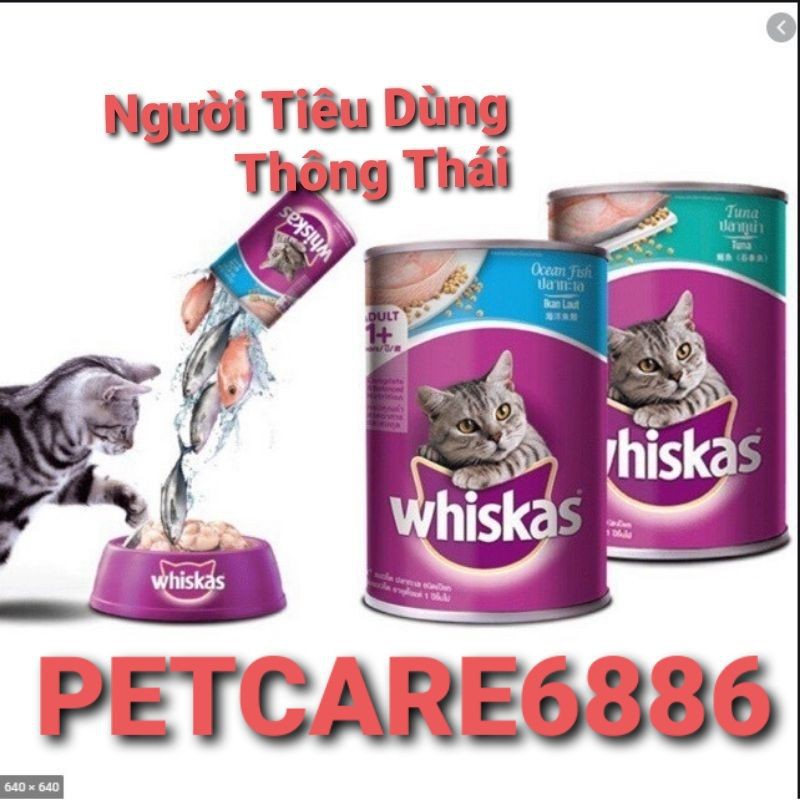Pate mèo lon whiskas 400g thức ăn dinh dưỡng ch thumbnail