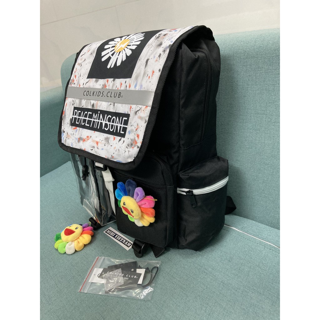 Balo Phản Quang đi học đi chơi cho nam nữ Colkids Club- SS4 hoa cúc