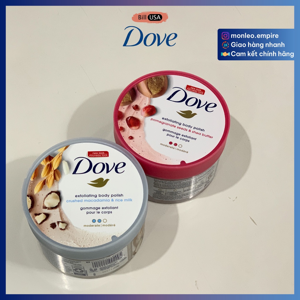 Tẩy tế bào chết toàn thân Dove Exfoliating Body Polish 298g