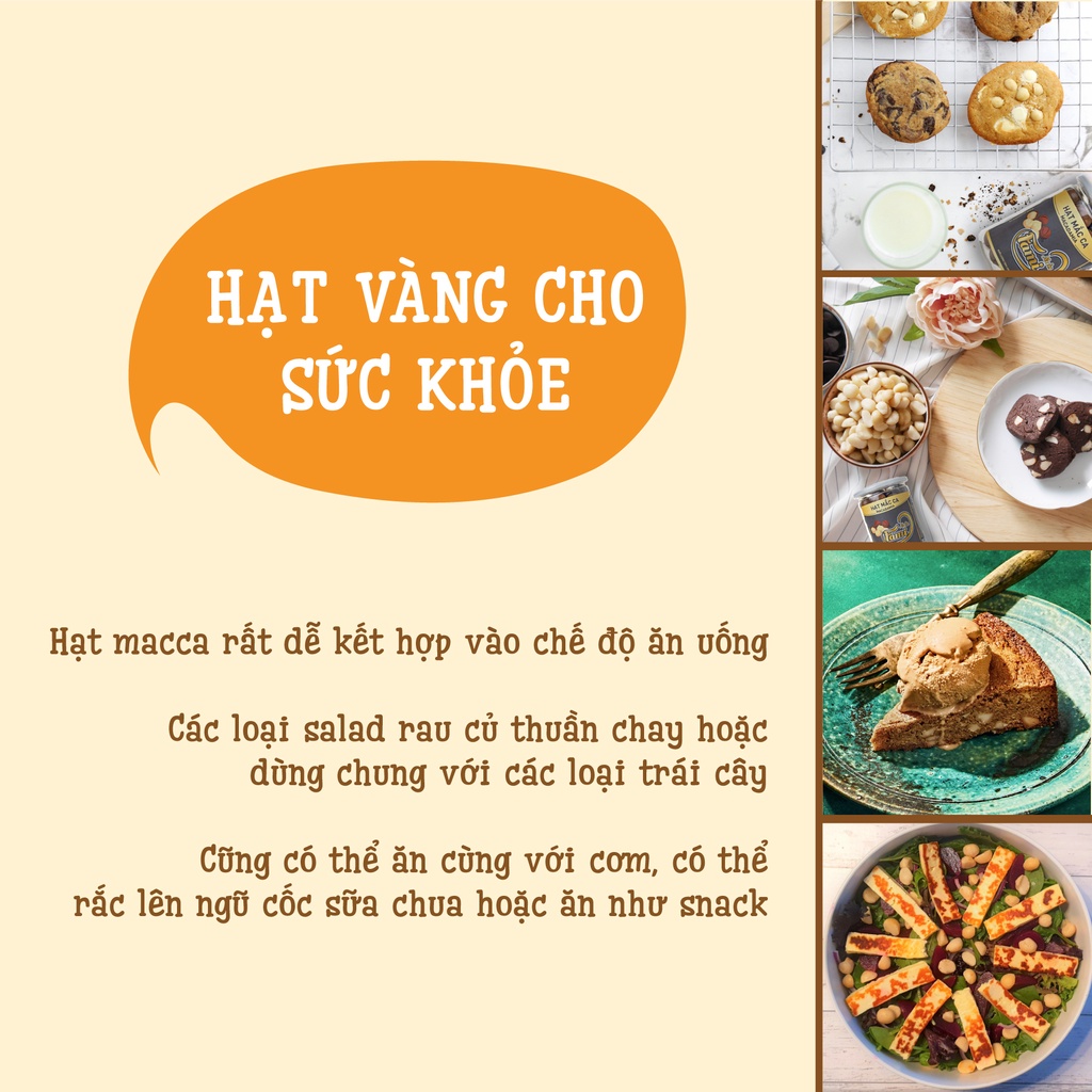 Hạt macca nhập khẩu Úc thực phẩm giàu dinh dưỡng Faminuts 120 gr