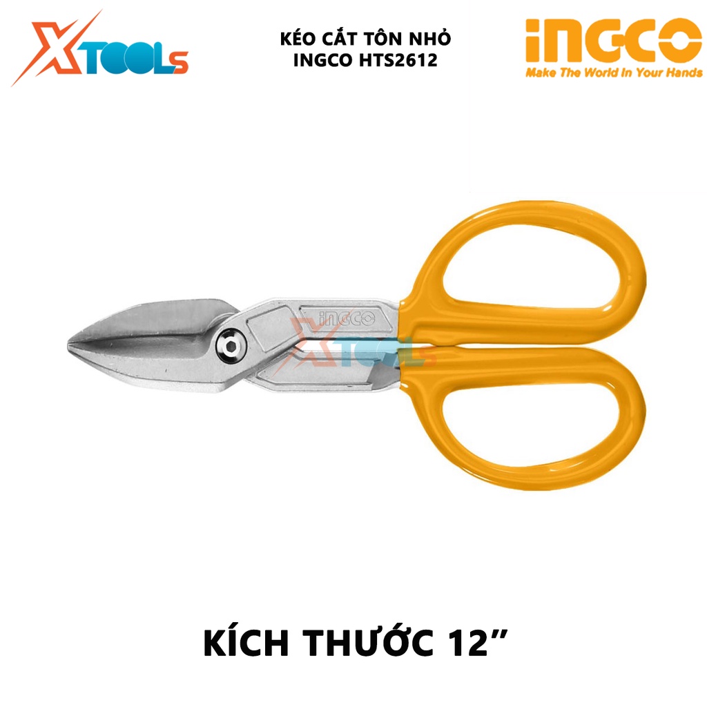 Kéo cắt tôn nhỏ INGCO HTS2612 | dụng cụ cắt tôn kích thước 12&quot;