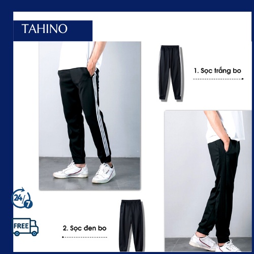 Quần Ba Sọc Nam Nữ Thể Thao Cao Cấp, Quần Thể Thao Nam Ba Sọc Poly Không Bai Không Xù