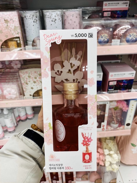 Tinh dầu que khuếch tán thơm phòng Hàn Quốc Cherry Blossom Diffuser