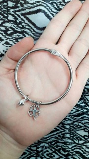 Combo 10 vòng kiềng gắn charm xi bạc