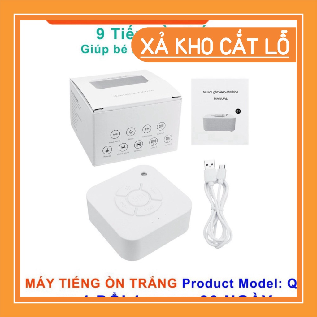 Máy Nghe Tiếng Ồn Trắng( white noise ), máy tạo tiếng ru giúp bé ngủ ngon, sâu giấc FLASH SALE