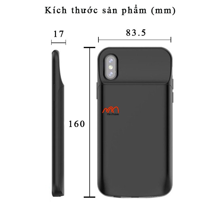 Ốp lưng kiêm sạc dự phòng XS Max 5000mAh