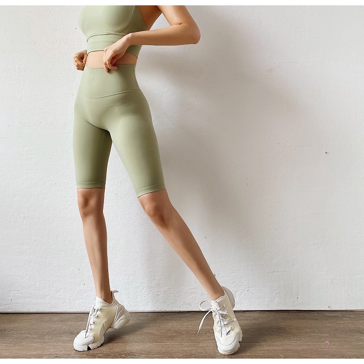 Quần ngắn ANRAN thể thao lưng cao ôm dáng dùng tập yoga