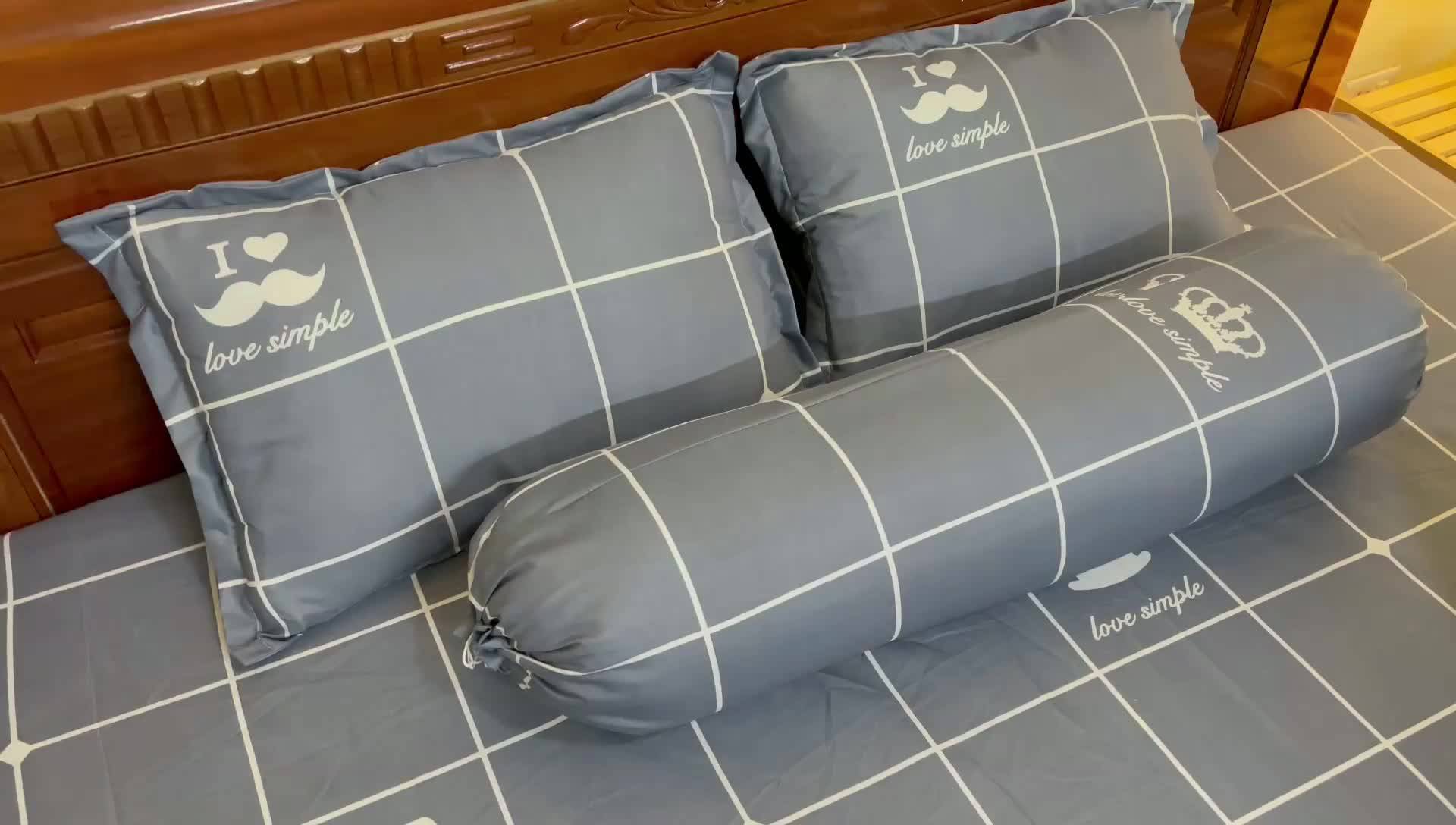 Vỏ Gối Nằm Cotton Poly Có Khóa Kéo - Happy Bedding | BigBuy360 - bigbuy360.vn