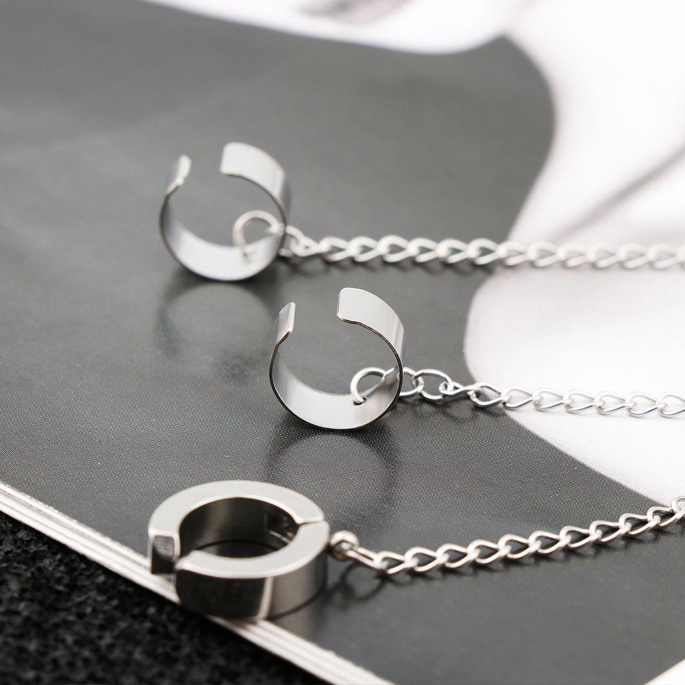 YVE Khuyên Tai Dạng Kẹp Không Đau Bằng Thép Không Gỉ Cho Nam Và Nữ|Khuyên Tai Màu Sắc Thời Trang