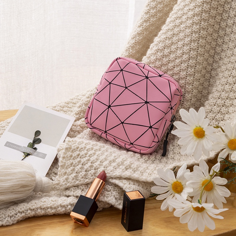 Túi Đựng Mỹ Phẩm / Băng Vệ Sinh Mini Bằng Da Pu Thời Trang Cho Nữ