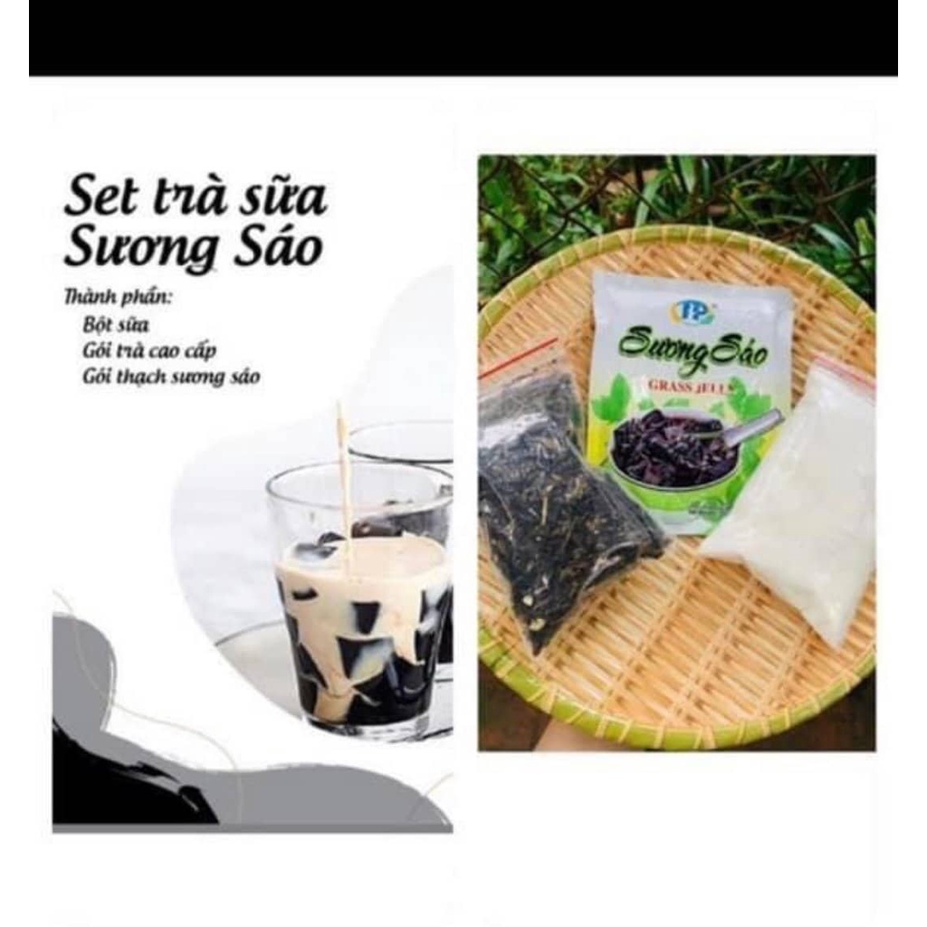 SET NGUYÊN LIỆU PHA TRÀ SỮA PHÚC LONG, THÁI XANH, THÁI ĐỎ