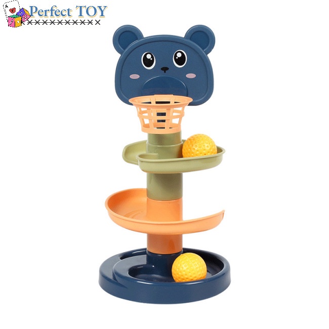 PS Fun Children's Toys Ice Skating Tower Shoot Jenga Turn Music Baby Puzzle Ball Toy Child Education 1-3 Years Old