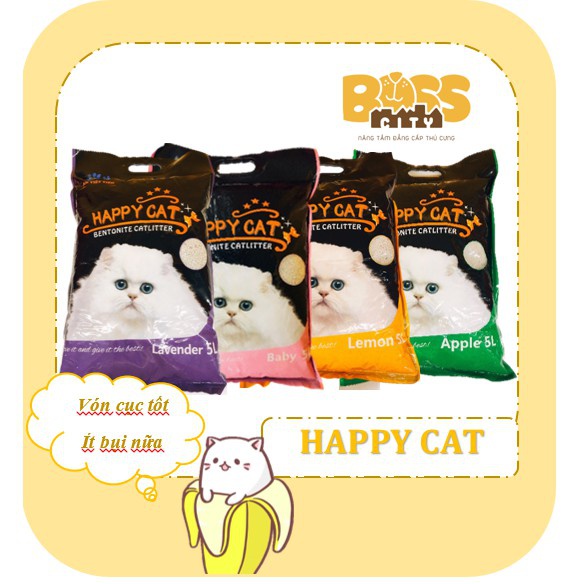 🐾🐱HAPPY CAT - CÁT VỆ SINH CHO MÈO 5L🐾🐾