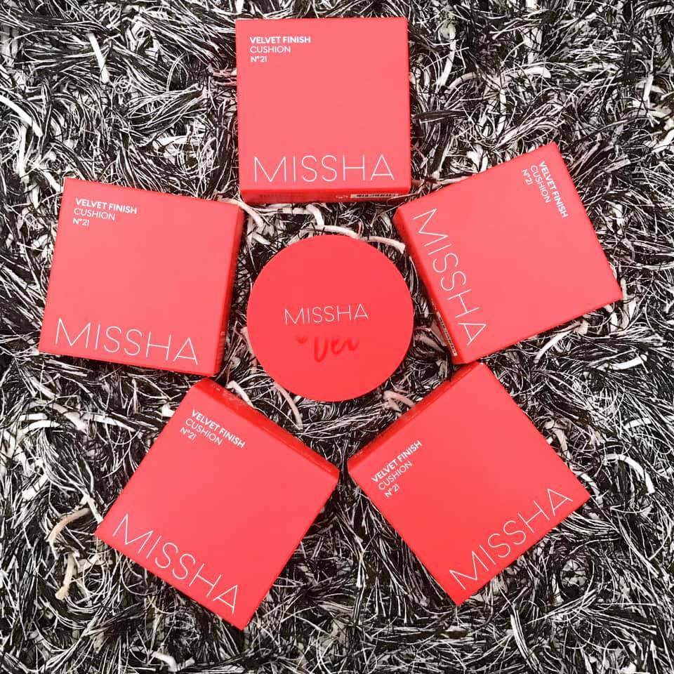 Phấn nước Missha Velvet Finish Cushion SPF50+ PA+++ [date 2022] hàng mới về