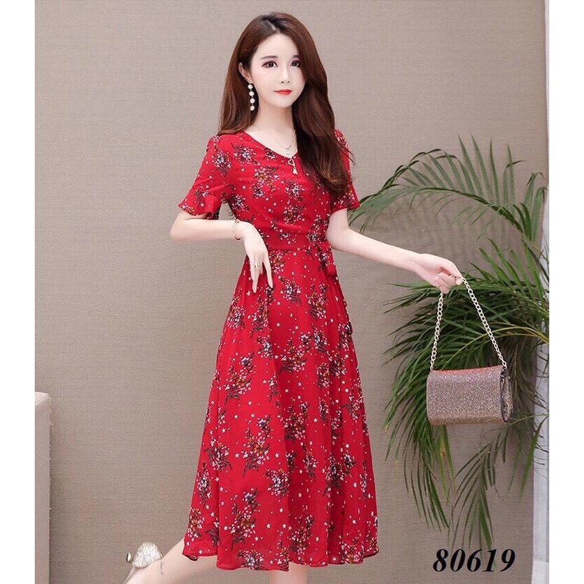 Đầm voan chiffon hoa nhí cực đẹp - mẫu mới nhất 2020/Có size XXL